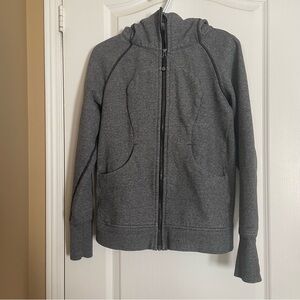 Lululemon Scuba Full Zip Hoodie Speckled Grey